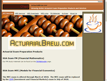 Tablet Screenshot of actuarialbrew.com